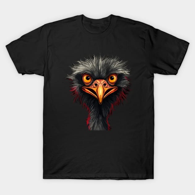 Emu Smiling T-Shirt by JH Mart